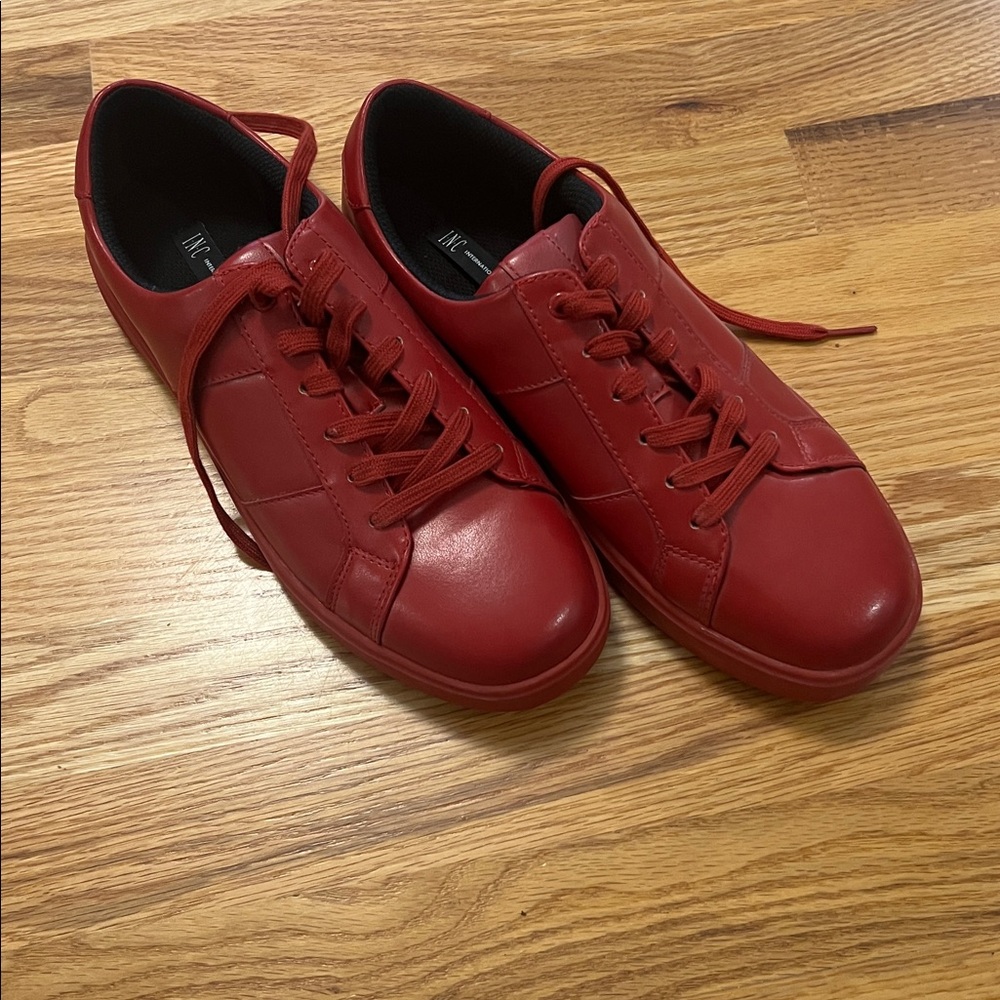 I.N.C. International Concepts Red Leatherette Sneakers